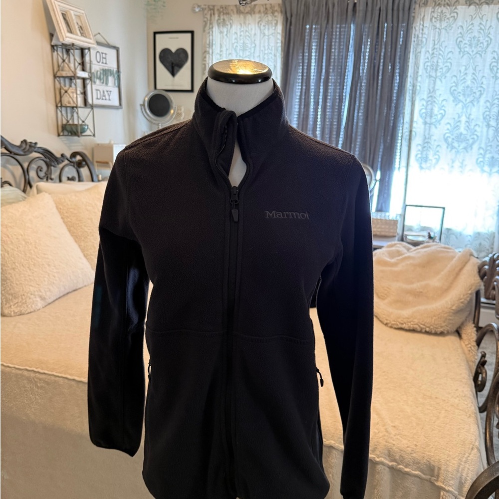 Women’s Black Marmot Fleece Full-Zip Jacket size M